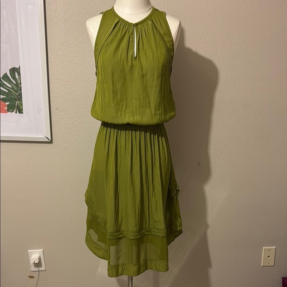 Ramy Brook Green Asymmetrical High-Low Sundress - Picture 1 of 9